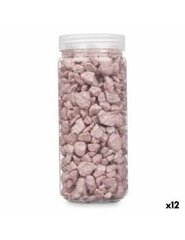 Pedras Decorativas Cor de Rosa 10 - 20 mm 700 g (12 Unidades)