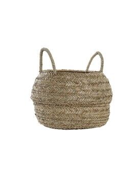 Cesta Decorativa DKD Home Decor Natural Hierba marina Boho 40 x 40 x 30 cm