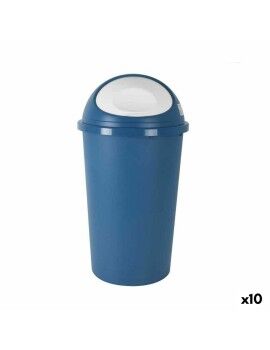 Balde de Lixo Tontarelli Big hoop Azul Branco 50 L (10 Unidades)