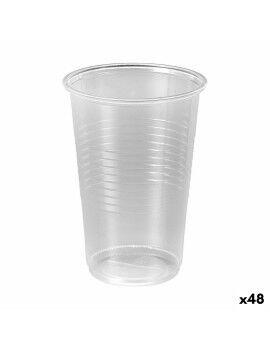Conjunto de copos reutilizáveis Algon Transparente 25 Peças 250 ml (48 Unidades)