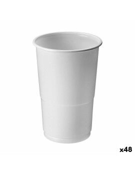 Conjunto de copos reutilizáveis Algon Branco 25 Peças 250 ml (48 Unidades)