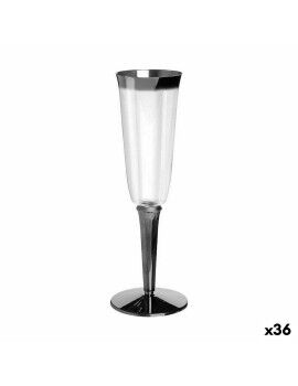 Conjunto de copos reutilizáveis Algon Cava Prateado 3 Peças 180 ml (36 Unidades)