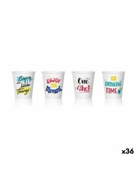 Set de Vasos de Chupito Algon Desechables Cartón 20 Piezas 50 ml (36 Unidades)