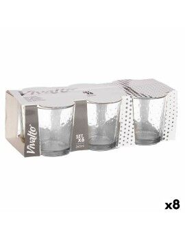 Set de Vasos Puntos Transparente Vidrio 265 ml (8 Unidades)