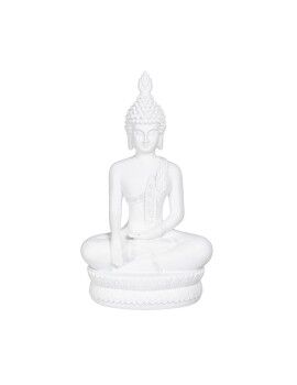 Figura Decorativa Branco Buda 19,2 x 12 x 32,5 cm