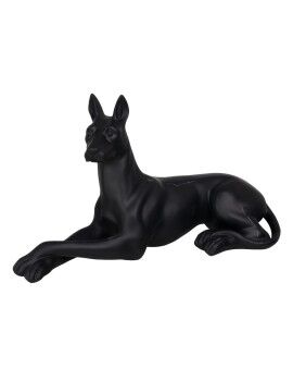 Figura Decorativa Preto Cão 37,5 x 13,5 x 22 cm
