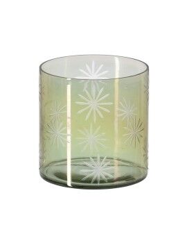 Portavelas Verde Cristal Ø 15 cm 15 x 15 x 15 cm