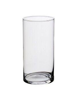 Vaso Transparente Cristal 9 x 9 x 20 cm