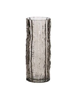 Vaso Cinzento Cristal 10 x 10 x 25,5 cm