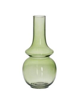 Vaso Verde Cristal 12,5 x 12,5 x 26 cm
