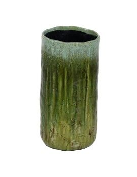 Vaso Verde Cerâmica 21 x 21 x 41 cm