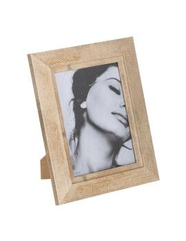 Marco de Fotos Beige Madera Cristal 21,5 x 26,5 cm