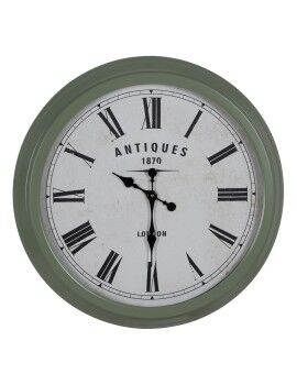 Relógio de Parede Verde Ferro 70 x 70 x 6,5 cm