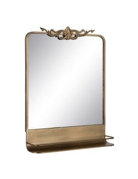 Espelho de parede Dourado Cristal Ferro 62 x 16 x 65 cm