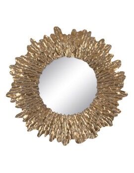 Espelho de parede Dourado Cristal Ferro 75 x 5 x 75 cm