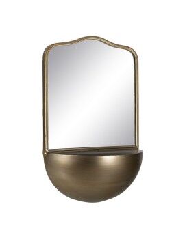 Espelho de parede Dourado Cristal Ferro 40 x 20 x 37 cm