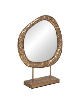 Espelho com Suporte Dourado Cristal 49 x 13 x 62,5 cm