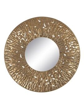 Espelho de parede Dourado Cristal Ferro 76,5 x 7 x 76,5 cm