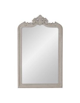 Espelho de parede Castanho Cristal madeira de pinho 80 x 130 cm