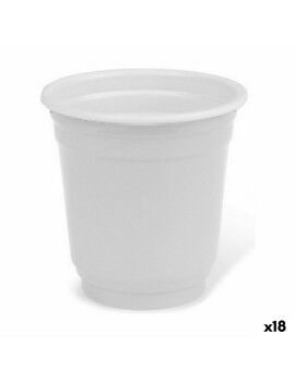 Set de Vasos de Chupito Algon Reutilizable Blanco Plástico 72 Piezas 50 ml (18 Unidades)