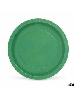 Conjunto de pratos Algon Descartáveis Cartão Verde 10 Peças 20 x 20 x 1,5 cm (36 Unidades)