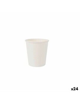 Set de Vasos Algon Desechables Cartón Blanco 20 Piezas 120 ml (24 Unidades)