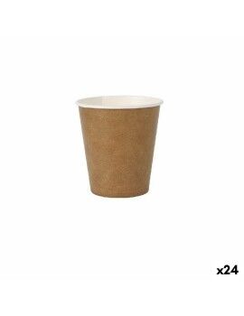 Set de Vasos Algon Desechables papel kraft 20 Piezas 120 ml (24 Unidades)