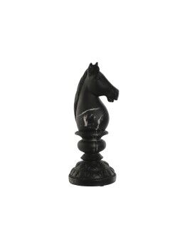 Figura Decorativa Home ESPRIT Preto Cavalo 13 x 13 x 33 cm
