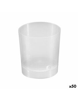 Set de Vasos de Chupito Algon Reutilizable Transparente 10 Piezas 35 ml (50 Unidades)