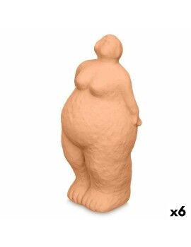 Figura Decorativa Laranja Dolomite 14 x 34 x 12 cm (6 Unidades) Mulher De pé