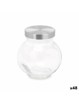 Frasco de bolachas Transparente Vidro 180 ml (48 Unidades) Com tampa Ajustável