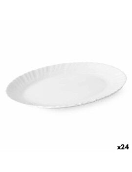 Fuente de Cocina Blanco Vidrio 30,5 x 2,5 x 23,5 cm (24 Unidades)