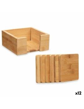 Posavasos Bambú (12 Unidades) Cuadrados 7 Piezas