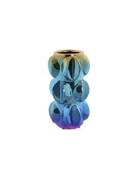Vaso Home ESPRIT Multicolor Grés Moderno 12 x 12 x 24 cm (2 Unidades)