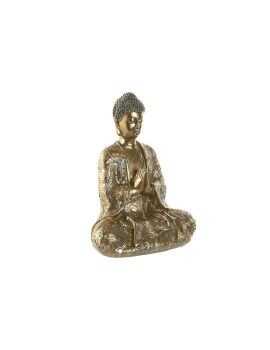 Figura Decorativa Home ESPRIT Dourado Buda Oriental 20 x 12 x 24,3 cm