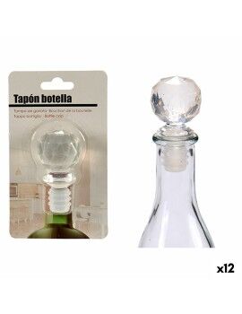 Tampa hermética para garrafas Transparente 3,5 x 14,5 x 8,5 cm Bol (12 Unidades)