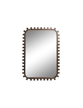 Espelho de parede Home ESPRIT Preto Dourado Cristal Madeira MDF Neoclássico 44 x 2,5 x 64 cm