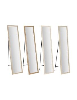 Espelho de Chão Home ESPRIT Branco Castanho Bege Cinzento 35,5 x 40 x 155 cm (4 Unidades)