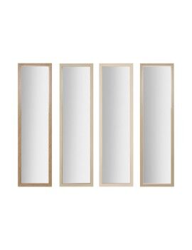 Espejo de pared Home ESPRIT Blanco Marrón Beige Gris Cristal Poliestireno 35 x 2 x 125 cm (4...