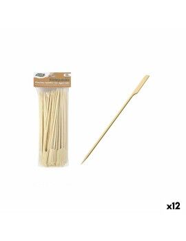 Set de Pinchos para Barbacoa Algon Bambú 100 Piezas 24 cm (12 Unidades)