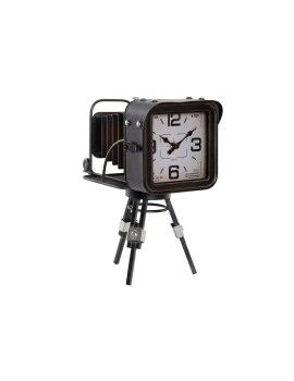 Reloj de Mesa Home ESPRIT Metal Cristal Madera MDF Vintage 17 x 26 x 32,5 cm