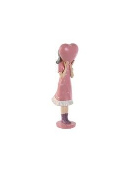 Figura Decorativa Home ESPRIT Cor de Rosa Malva chica 10 x 8,5 x 31 cm