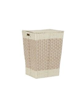 Cesto para la Ropa Sucia DKD Home Decor Natural 50 L Trenzado (Reacondicionado A)