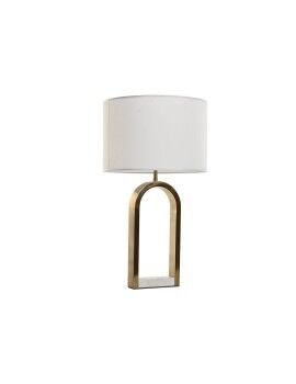 Lâmpada de mesa Home ESPRIT Branco Dourado Mármore Ferro 50 W 220 V 38 x 38 x 70 cm
