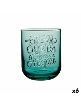 Vaso Graphica Verde Vidrio 395 ml (6 Unidades)