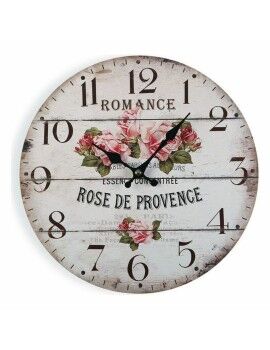 Relógio de Parede Versa Romance Madeira (4 x 30 x 30 cm)