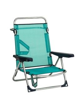 Cadeira de Praia Alco Alumínio Múltiplas posições Dobrável Verde 62 x 82 x 65 cm (62 x 82 x 65 cm)