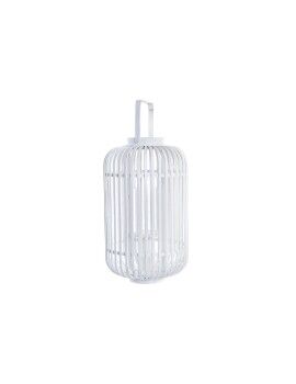 Farol DKD Home Decor Cristal Blanco Bambú (28 x 28 x 47 cm)