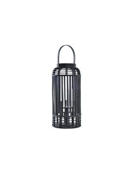 Farol DKD Home Decor Cristal Negro Bambú (24 x 24 x 51 cm)