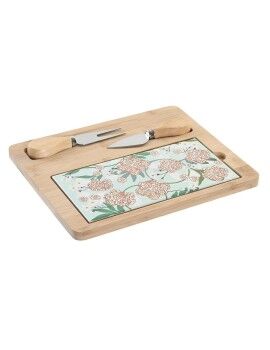 Bandeja de Aperitivos DKD Home Decor 24,5 x 20 x 1,2 cm Beige Verde Gres